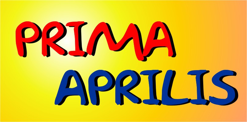 Prima Aprilis na żółtym tle